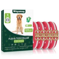 Imagem de Coleira contra pulgas e carrapatos para cães Woyamay 32 meses vermelha