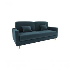 Imagem de Sofá Cama Emília 2 Lugares 190cm Suede Petróleo Matrix