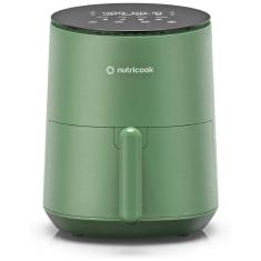 Imagem de Air Fryer 3,5L com 8 Funções Predefinidas, Painel Digital de Vidro Temperado e Silenciosa, 110V 1500W, Nutricook, Verde