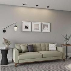 Imagem de Sofá 3 Lugares Nordnes Capitonê Bege - Mobly