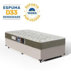 Imagem de Cama Box com Colchão de Espuma D33 Castor Sleep Max Solteiro 78cm