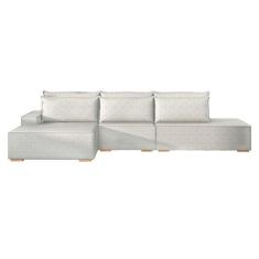 Imagem de Sofá 5 Lugares Toronto com Chaise Esquerdo Poliéster Creme