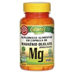 Imagem de Magnésio Quelato MG 350mg 60 cáps - Unilife 