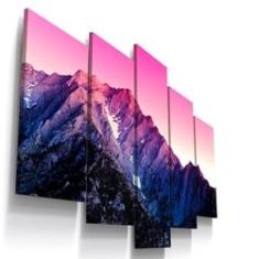 Imagem de Quadros Decorativos Montanhas Colorido Sala Recepção