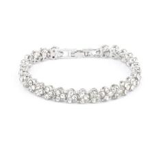 Imagem de Pulseira Feminina Bracelete Cor Prata Presente Para Namorada