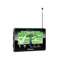 Imagem de GPS Automotivo Multilaser Tracker TV GP035 4,3 " Câmera de Ré TV Digital