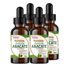 Imagem de Kit Com 4 - Óleo de Abacate Premium Com Vitamina E Extravirgem 30ml Nataly