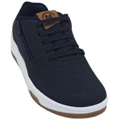 Imagem de Tênis Molekinho Infantil Calce Ajuste Elástico e zíper lateral, Preto,