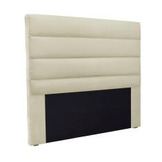 Imagem de Cabeceira Cama Box Casal 140 cm Arles Veludo Bege S04 - D`Rossi