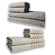 Imagem de 2 Jogos De 4 Toalhas 4 Banho 4 Rosto Montreal 100% Algod? O Cz + bg