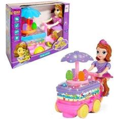Imagem de Brinquedo Infantil Carrinho De Sorvete Sofia Bate E Volta Música E Luz