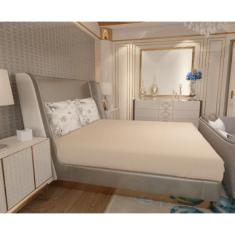 Imagem de Jogo de Lençol Zono Enxovais Cama Casal Full 3 Peças Malha 100% Algodão Fundo do Mar