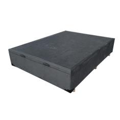 Imagem de Base Box Baú Para Cama Viúva 1,28 M Slim Suede Preto