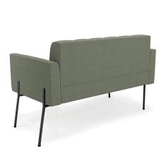 Imagem de Sofá Namoradeira E Poltrona Pé Ferro Pto Elisa Bouclê D03 - D`rossi Cor Menta