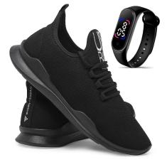 Imagem de Tênis Casual Urbano Leve Confortável + Relógio-Masculino