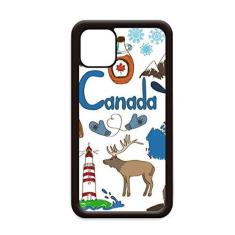 Imagem de Capa com bandeira nacional de animais do Canadá Landscap para iPhone 11 Pro Max para Apple Mobile Case Shell