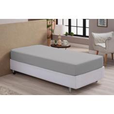 Imagem de Lençol Avulso Com Elástico Solteiro Clareza Percal 400 Fios - Lonhnhof