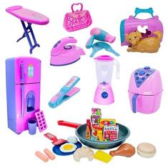 Imagem de Kit Completo Comidinhas Cachorro Geladeira Frigideira 31pç