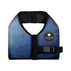 Imagem de Peitoral I Love Pet Design Para Cães Jean - Tamanho 1,5