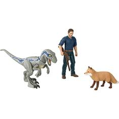 Imagem de Conjunto de Dinossauros de Ação com Acessórios: Owen e Velociraptor Beta - Presente Colecionável