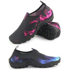 Imagem de Kit 2 Sapatilhas Náutica Hibrida Neoprene Aquática Praia Trilha Bike Canoagem Mergulho