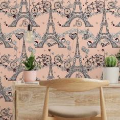 Imagem de Papel De Parede Adesivo Viagem Paris N014109 Rolo 0,58X3M