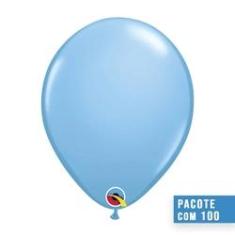 Imagem de Balão De Látex Azul Claro 11 Polegadas - Pc 100un - Qualatex #43762