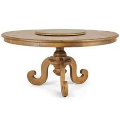 Imagem de Mesa de Jantar Redonda 8 Lugares 160cm Com Prato Giratório