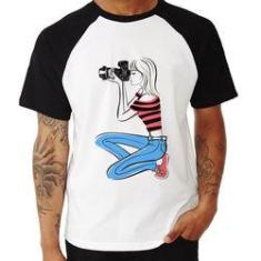 Imagem de Camiseta Raglan Fotógrafa Art - Foca Na Moda