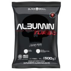 Imagem de Albumin Turbo Refil (Albumina) - 500G - Caveira Preta