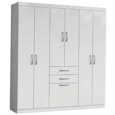 Imagem de Guarda Roupas Casal 7 Portas 2 Gavetas Lisboa Aramóveis (BRANCO)