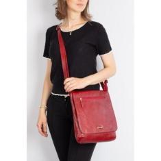 Imagem de Bolsa transversal  de couro Karina Feminina-Feminino
