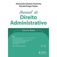 Imagem de Manual de Direito Administrativo: Volume único - Alessandro Dantas Coutinho - 9788544220290
