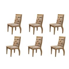 Imagem de Conjunto Com 6 Cadeiras Lucy Rufato