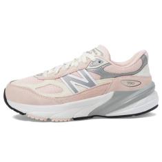 Imagem de New Balance Tênis infantil 990 V6 com cadarço, Rosa (pink haze), 18