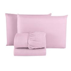 Imagem de Jogo De Lençol Queen Size 04 Peças Cama Box E Beliche Com Fronha - Nar