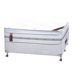 Imagem de Cama Box + Colchão Castor Com Massageador Casal Niponpedic One Face Pocket 138x188x60cm