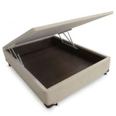 Imagem de Cama Box Cama Baú Casal Bege Premium 138x188x41