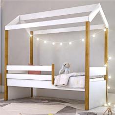 Imagem de Cama Montessoriana Exclusiv Solteiro com Fio de Luz e Colchão