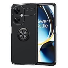 Imagem de SORAKA Capa para OnePlus Nord CE 3 Lite 5G com suporte para anel Capa Slim Fit de TPU macio Capa OnePlus Nord CE 3 Lite 5G com placa de metal para suporte magnético de telefone para carro
