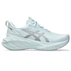 Imagem de ASICS Tênis de corrida feminino NOVABLAST 4 LE, Cinza claro/cinza e azul, 40