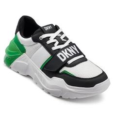 Imagem de DKNY Tênis masculino Runner Mixed Media, Verde, 8.5
