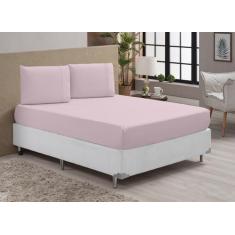 Imagem de Jogo Lençol 400 fios Casal 3 peças Micropercal Acetinado - Armazem do 