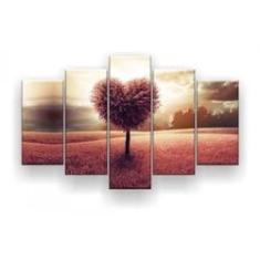 Imagem de Quadro Decorativo Árvore De Coração 129x61 Sala Quarto