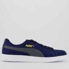 Imagem de Tênis Puma Smash V2 Marinho E Cinza