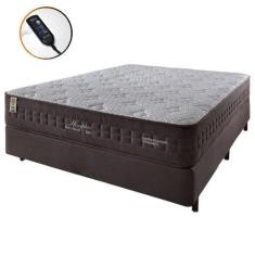 Imagem de Conjunto Cama Box Casal Magnético Infravermelho Massageador Molas Ensa