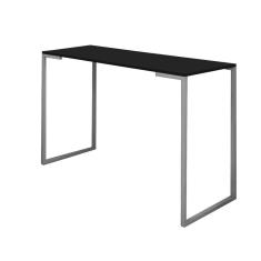 Imagem de Mesa De Escritório Computador 90cm Stan Industrial Ferro Cinza MDF Preto - Ahz Móveis