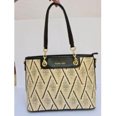 Imagem de Bolsa Feminina Com Detalhes Em Palha Fina Sintetica - Lucky Girl, G, P
