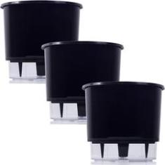 Imagem de Vaso Raiz Autoirrigavel Médio 16x14 N3  Flores Kit 3 Pc