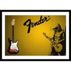 Imagem de Quadro Decorativo Fender Guitarra Rock Heavy Metal Música Presentes